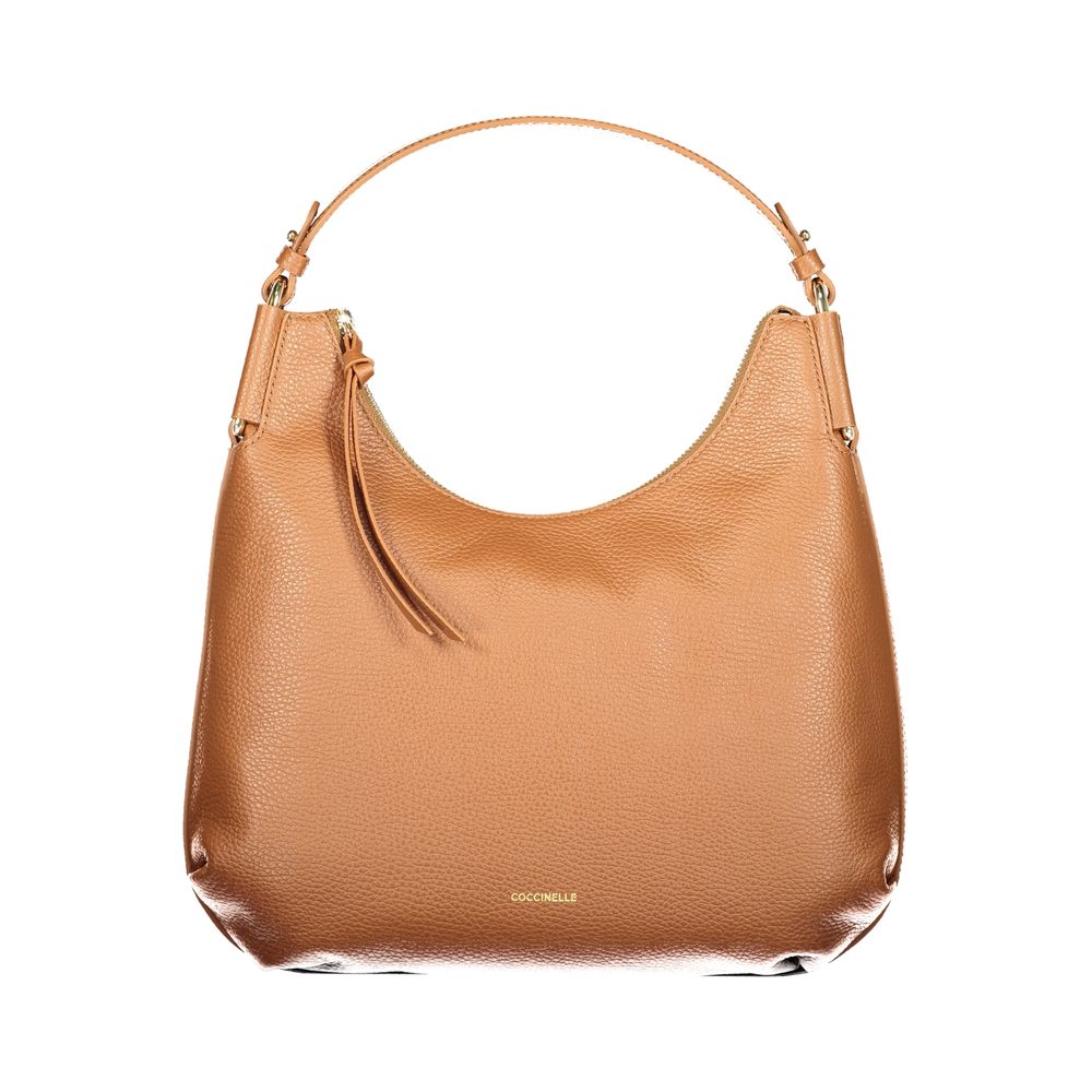 Coccinelle Braune Leder Damen Handtasche