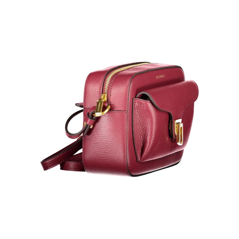 Sac à main Coccinelle en cuir violet pour femme
