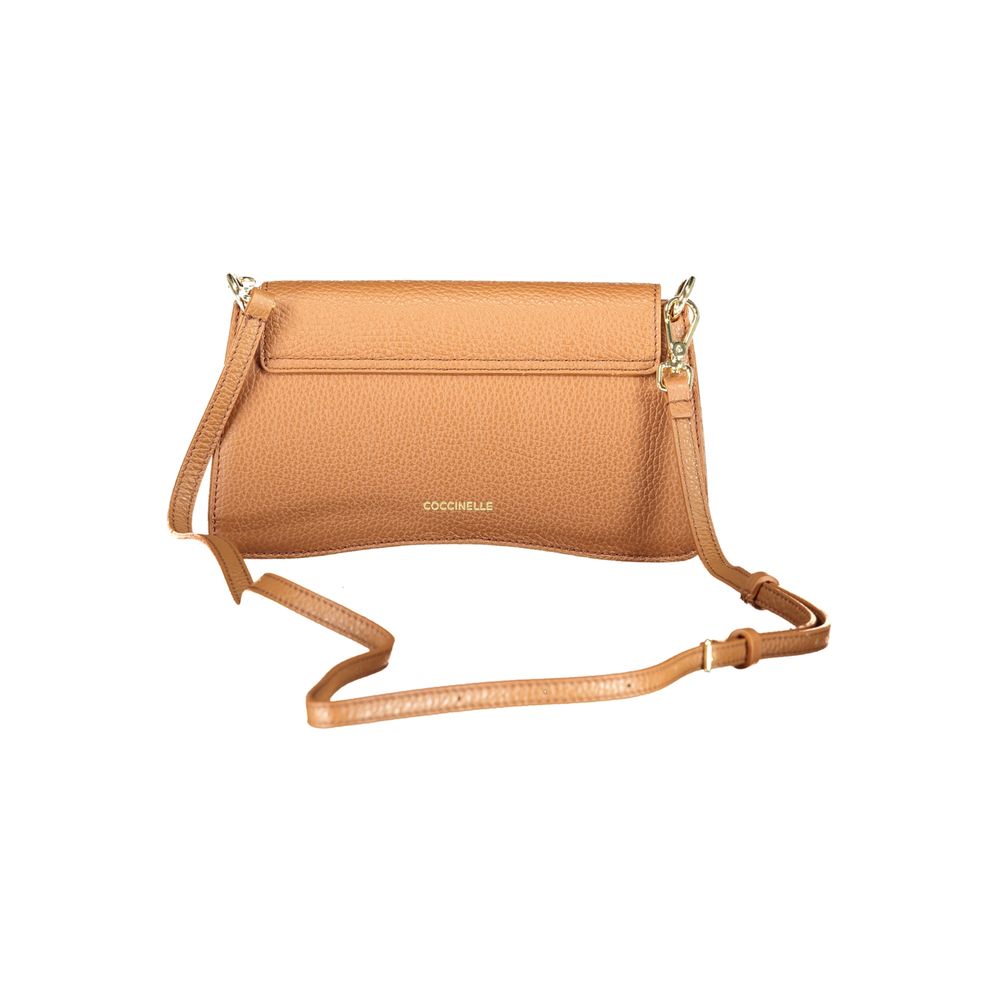 Sac à main en cuir marron Coccinelle