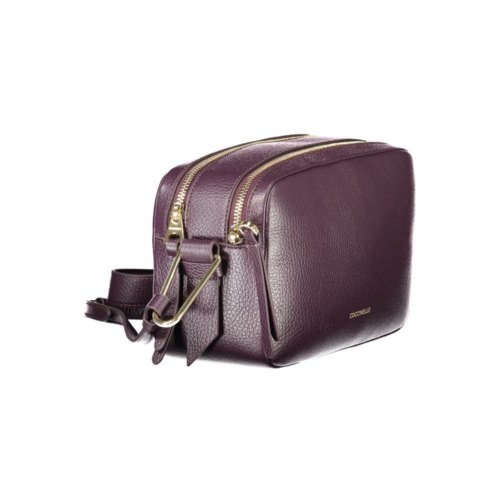 Sac à main Coccinelle en cuir violet pour femme