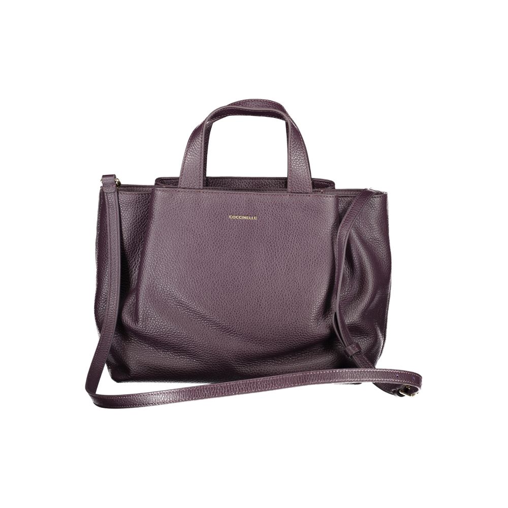 Sac à main Coccinelle en cuir violet pour femme