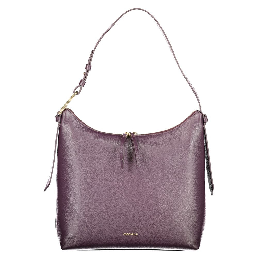 Sac à main Coccinelle en cuir violet pour femme