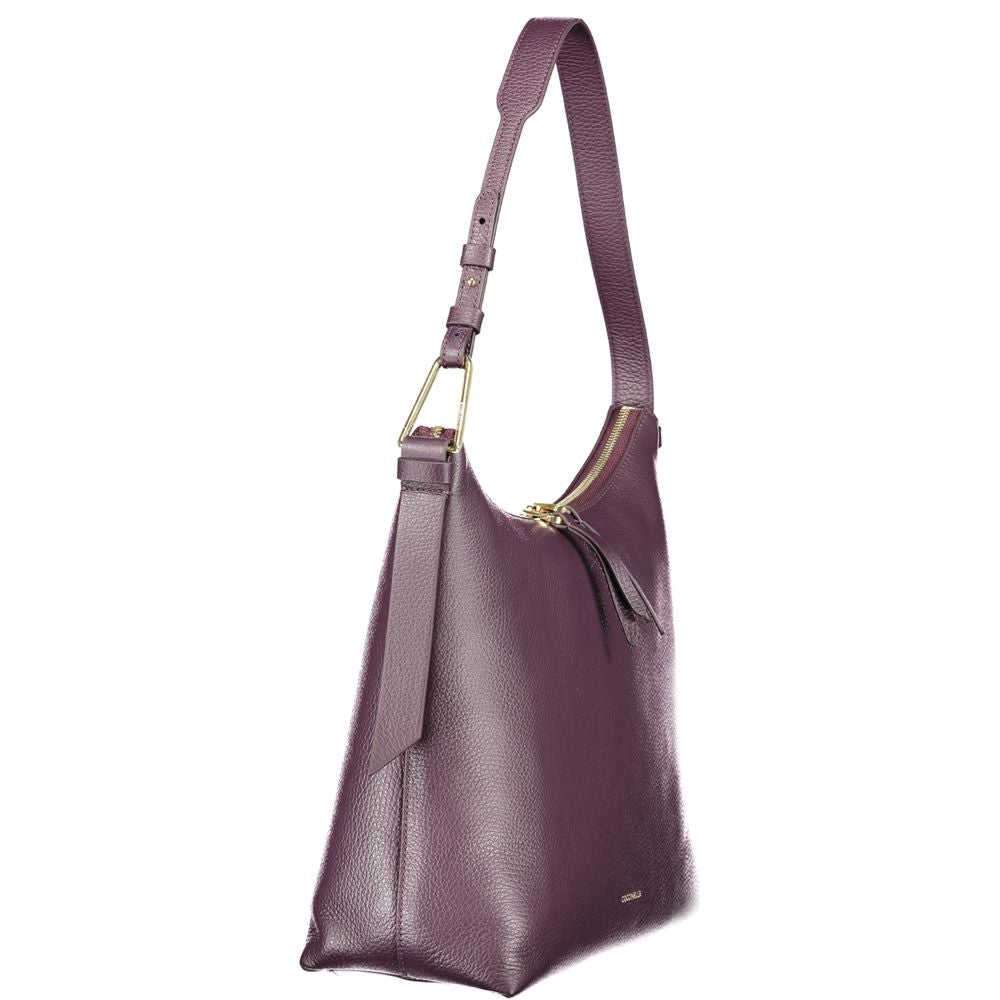 Sac à main Coccinelle en cuir violet pour femme