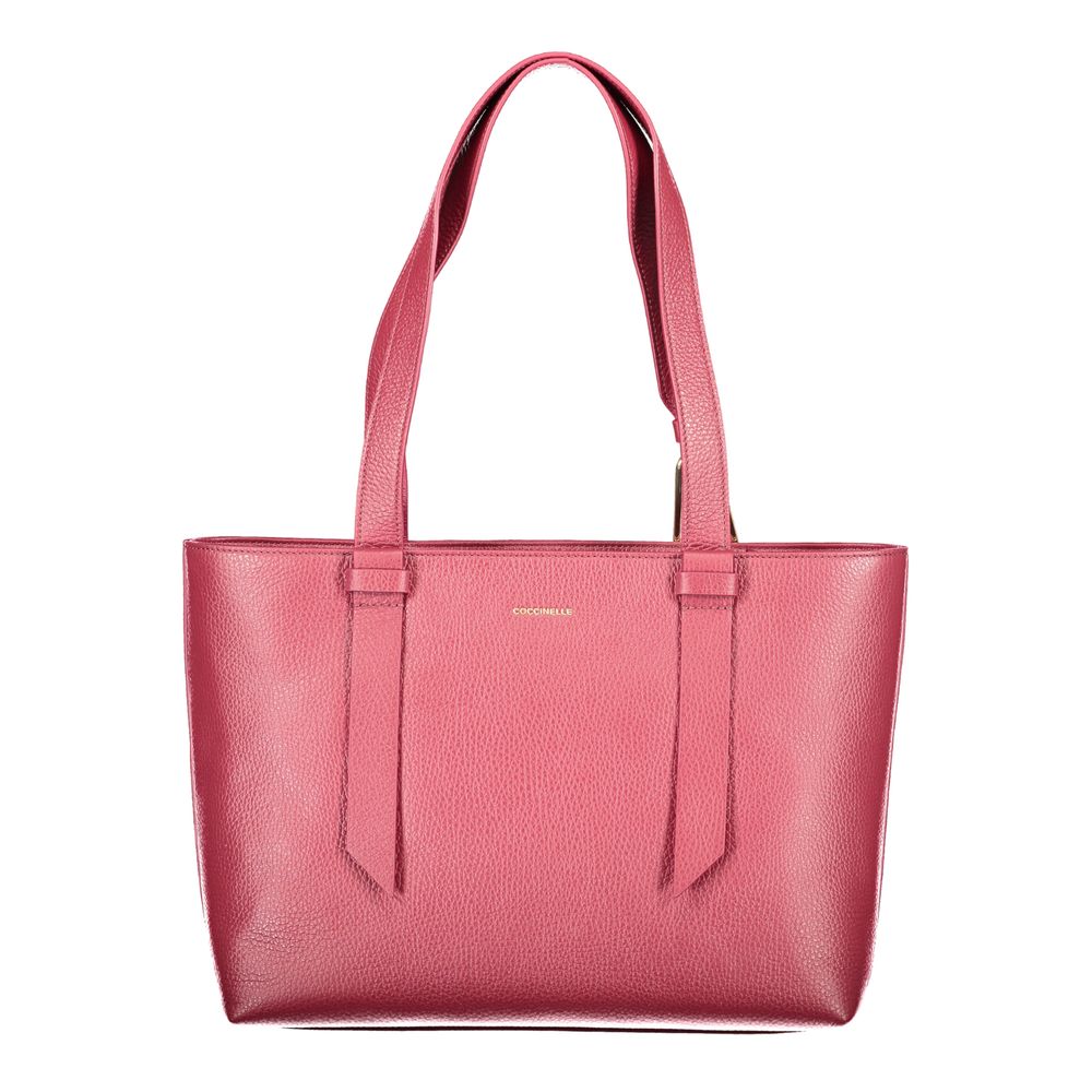 Sac à main Coccinelle en cuir violet pour femme