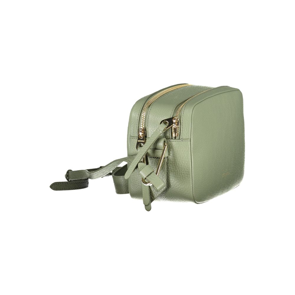 Sac à main en cuir vert Coccinelle
