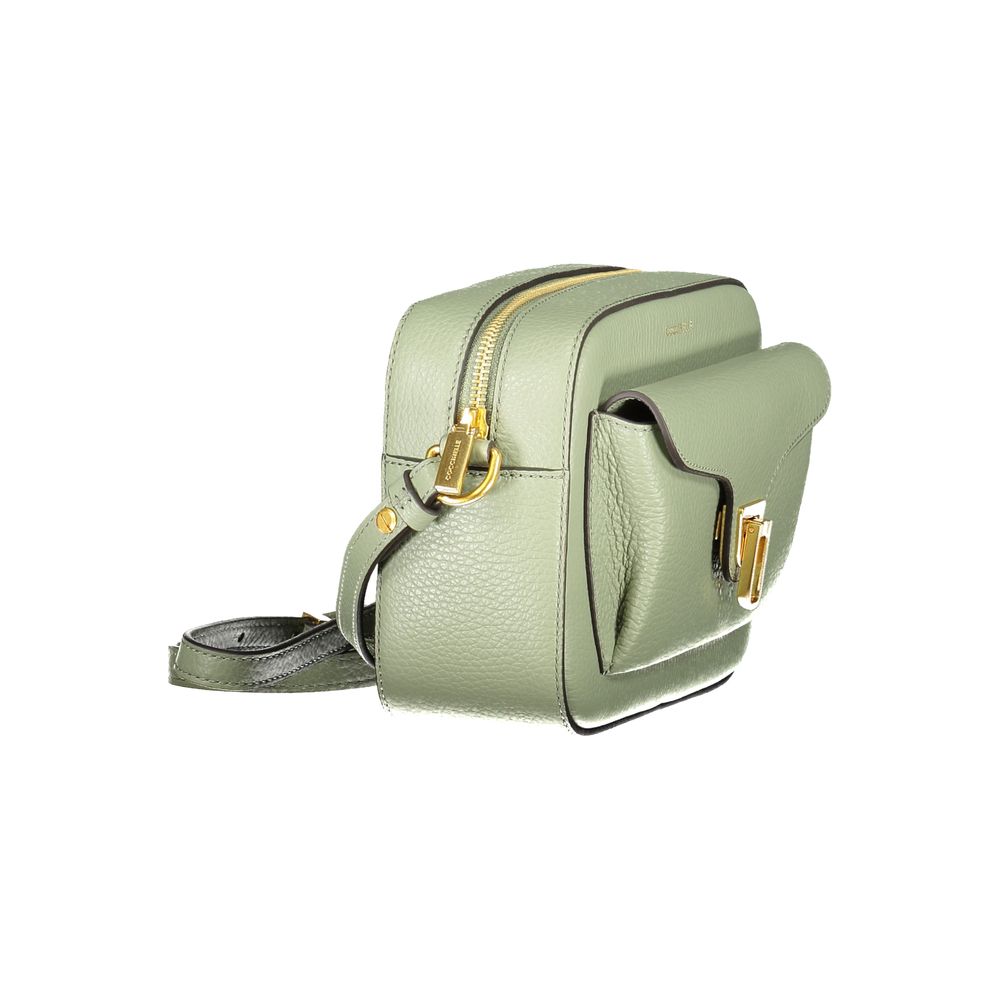 Sac à main en cuir vert Coccinelle