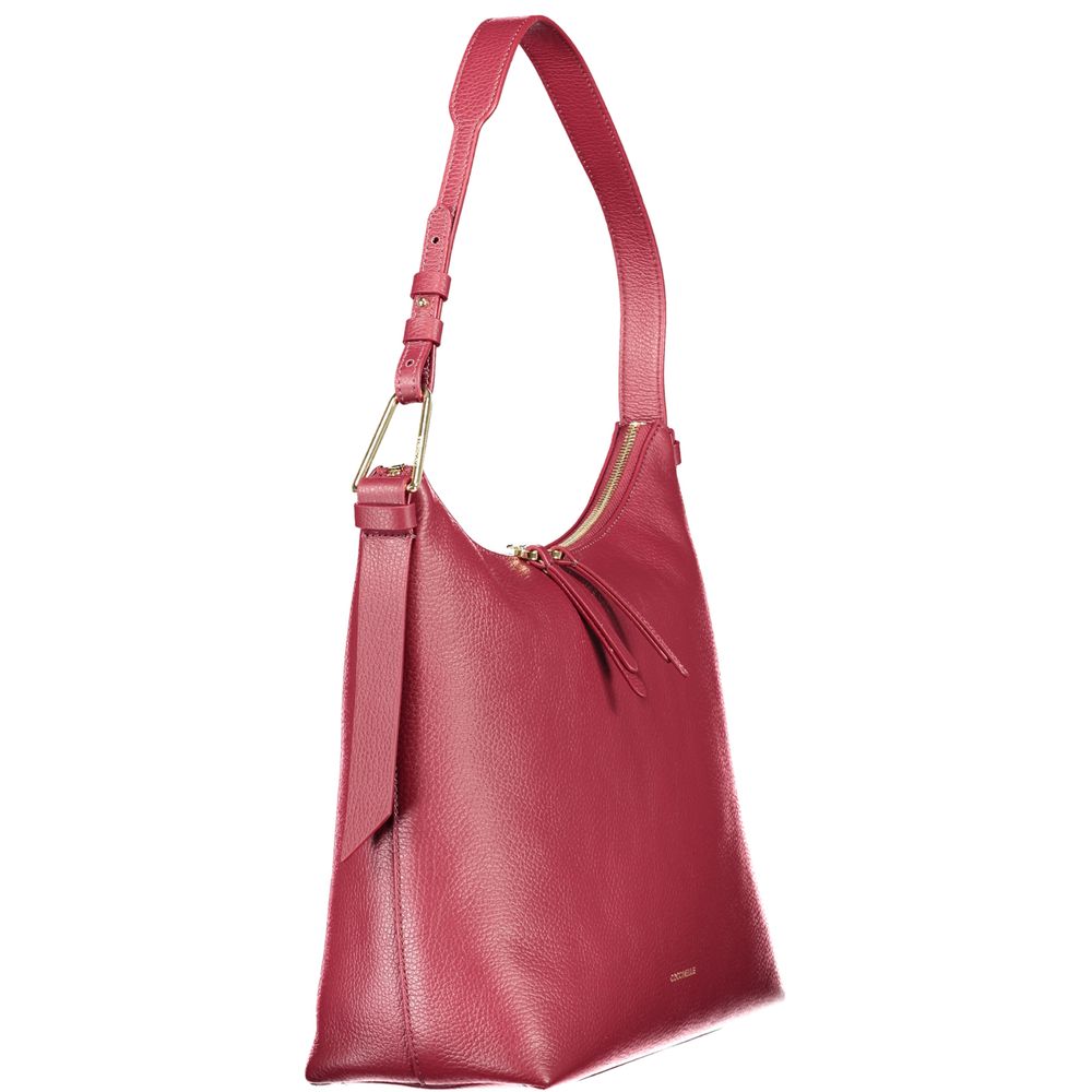 Sac à main Coccinelle en cuir violet pour femme