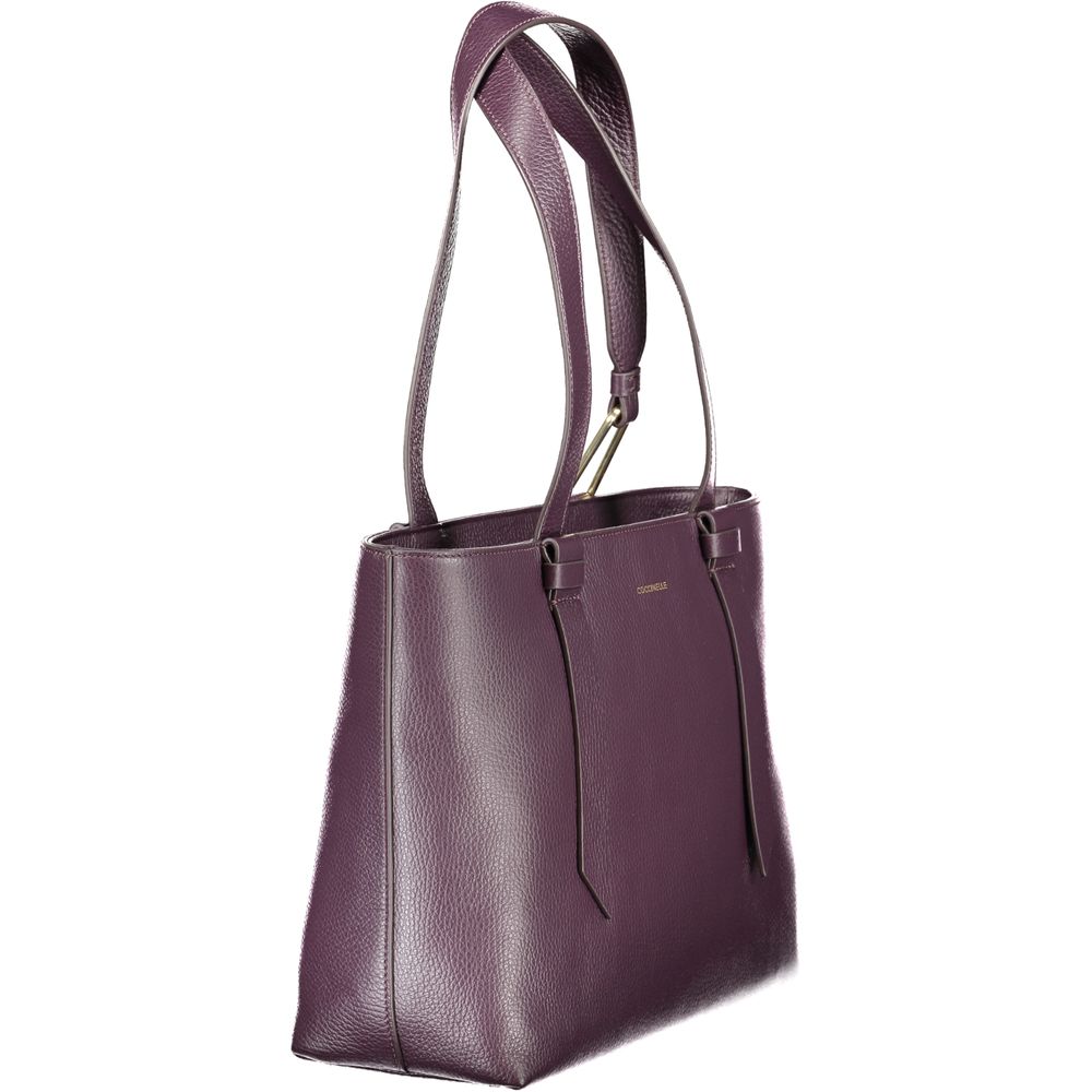 Sac à main Coccinelle en cuir violet pour femme