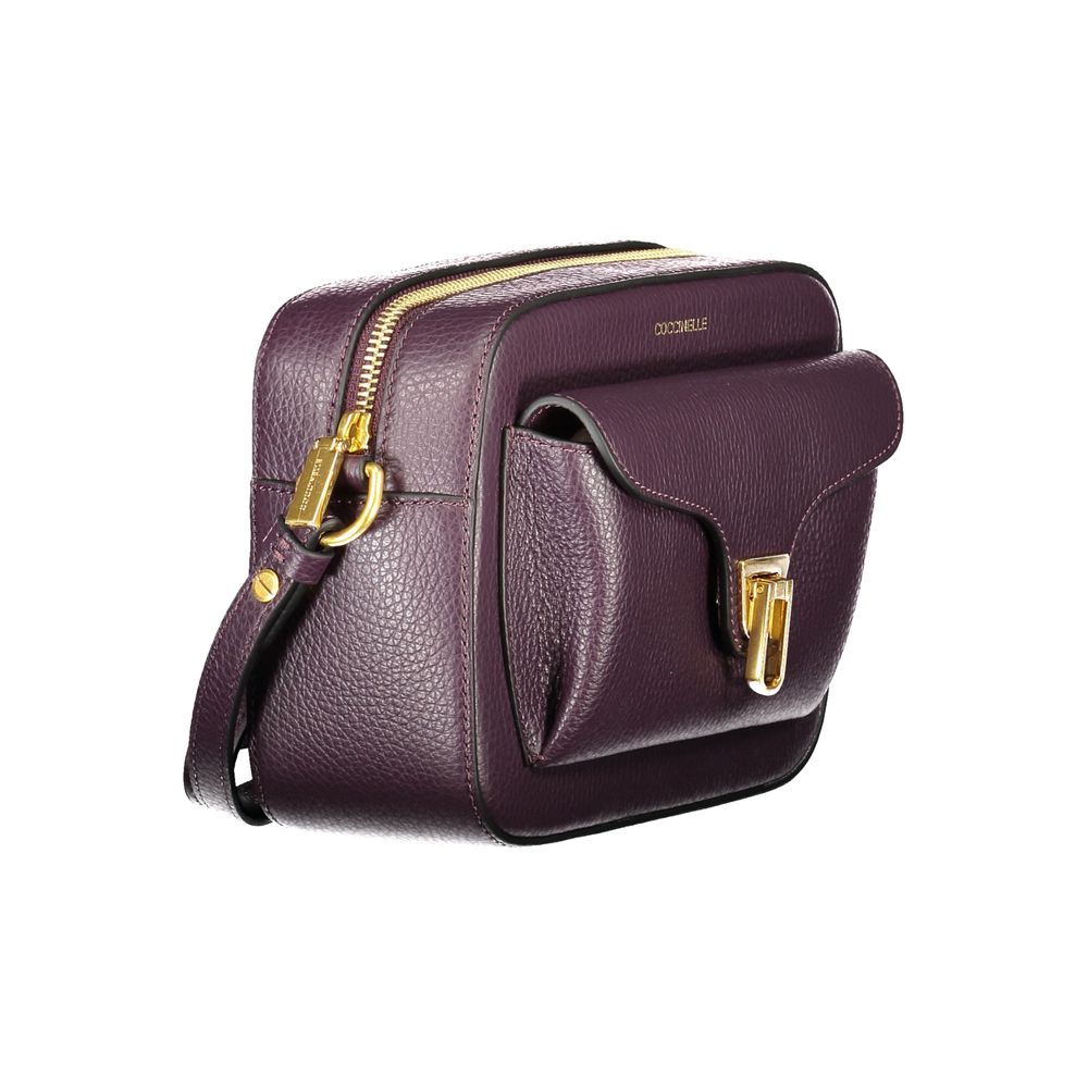 Sac à main Coccinelle en cuir violet pour femme