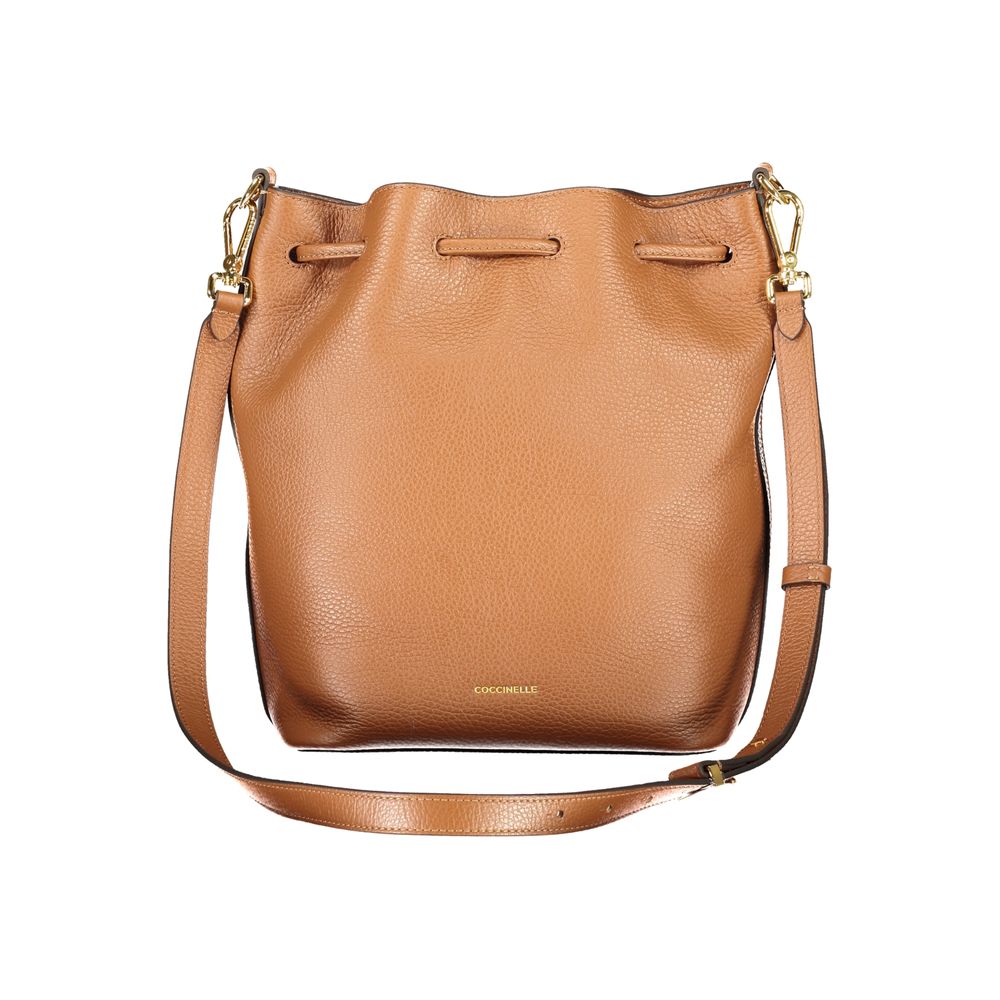 Sac à main en cuir marron Coccinelle