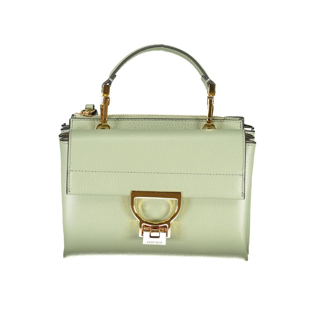 Sac à main en cuir vert Coccinelle