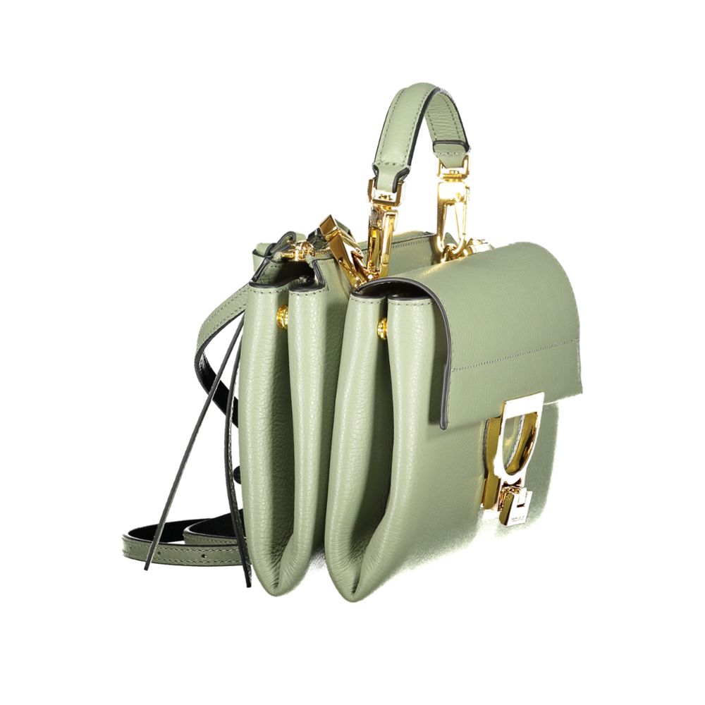 Sac à main en cuir vert Coccinelle