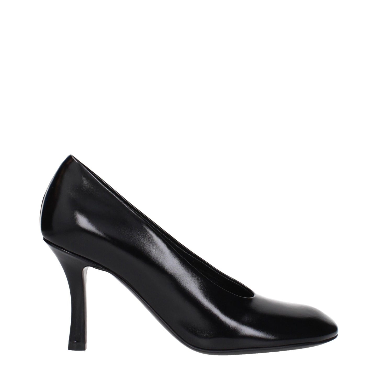 Burberry – Schwarze Pumps aus Leder mit hohem Absatz