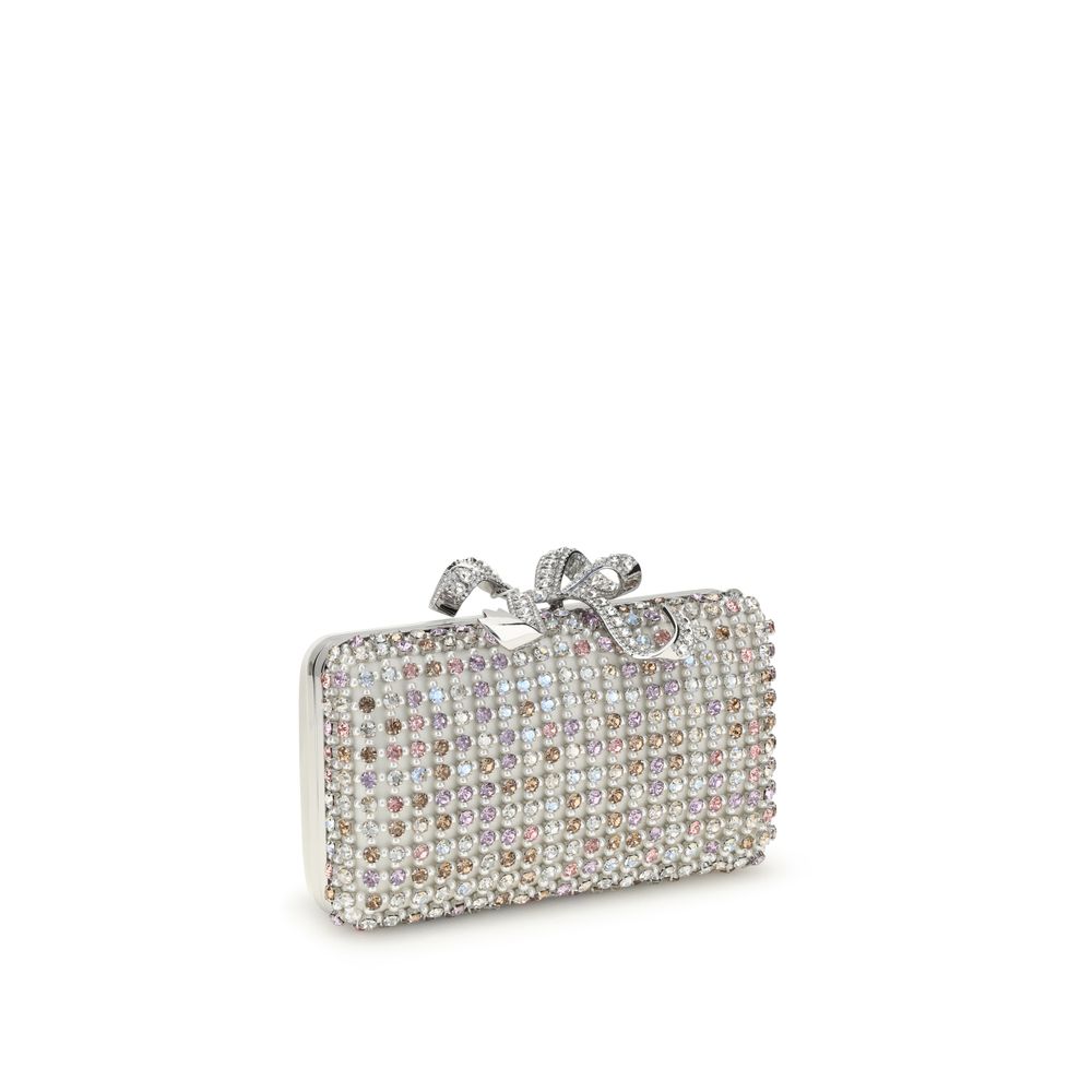Self-Portrait Clutch mit mehreren Kristallen
