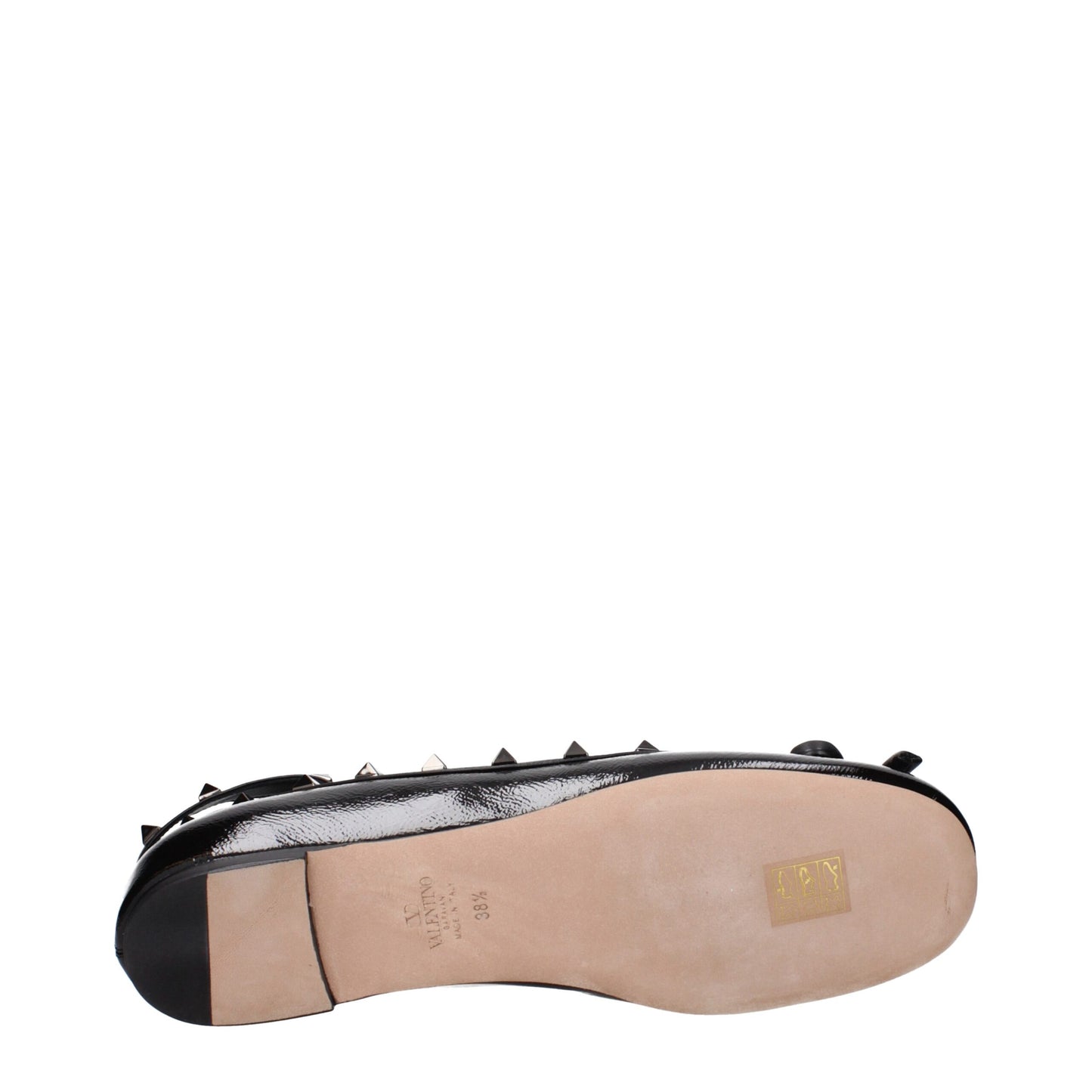 Valentino Garavani Ballerinas aus schwarzem Leder