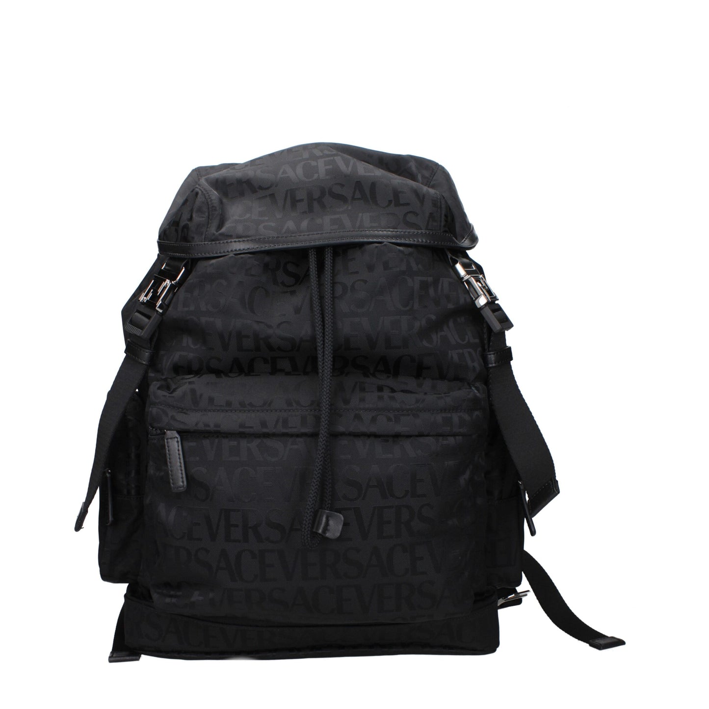 Versace Rucksäcke aus schwarzem Stoff