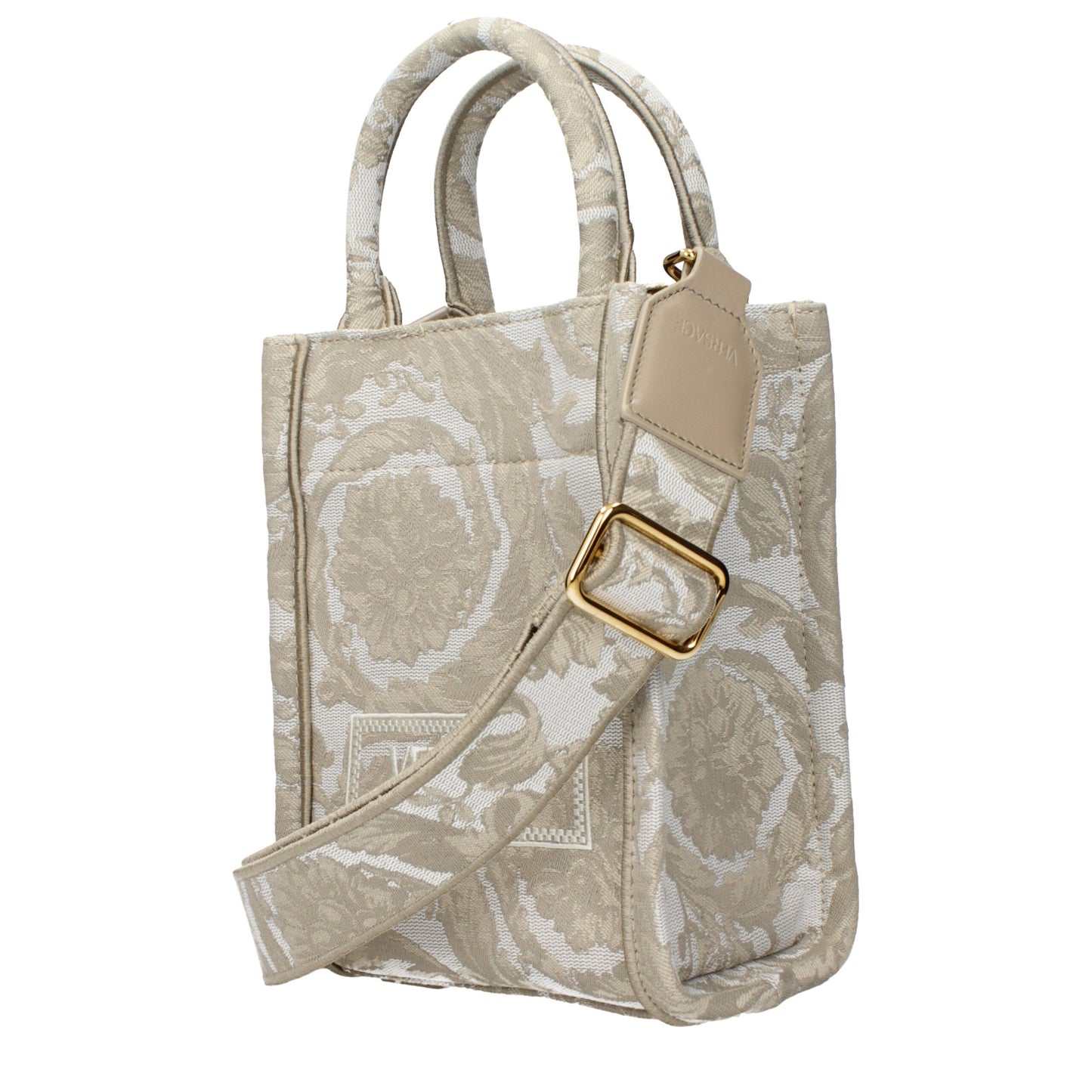 Versace Beige Stoffhandtaschen