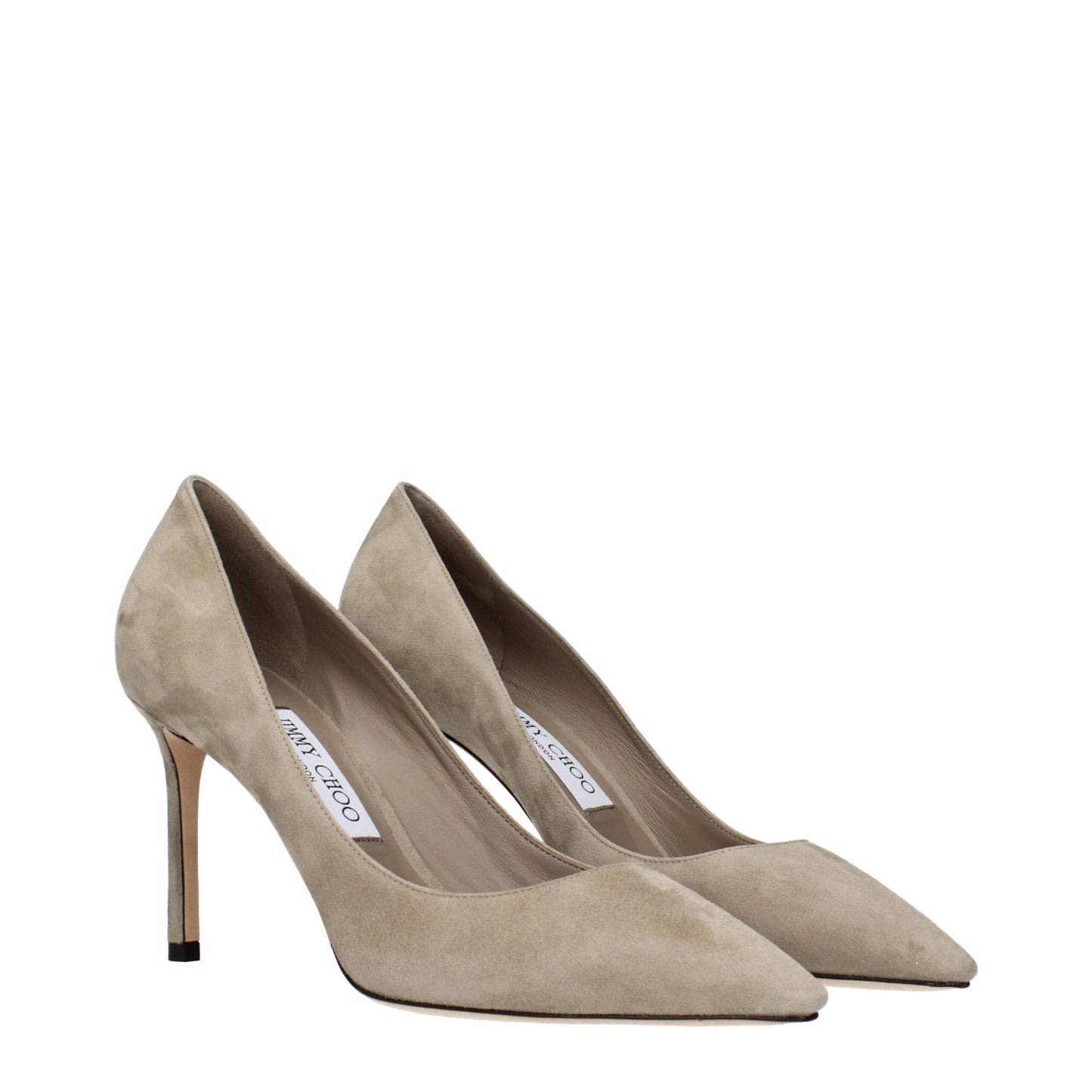 Escarpins à talons hauts en cuir gris