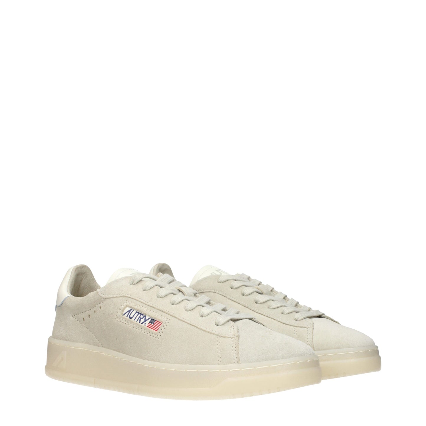 Baskets basses en cuir gris Autry