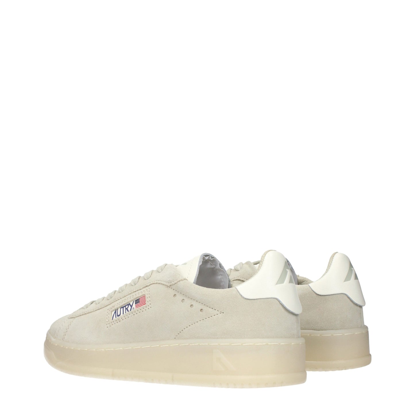 Baskets basses en cuir gris Autry