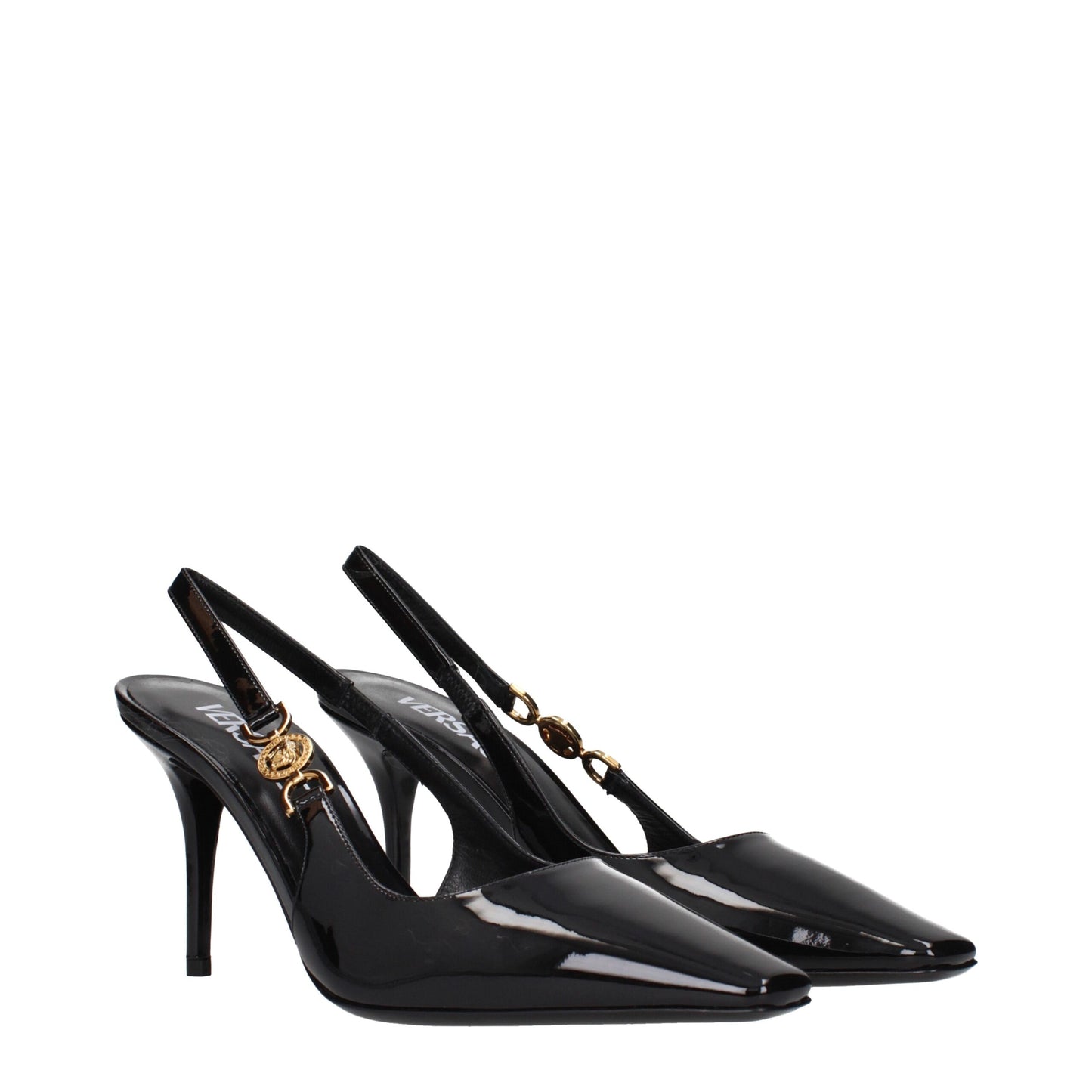 Escarpins à talons hauts en cuir noir