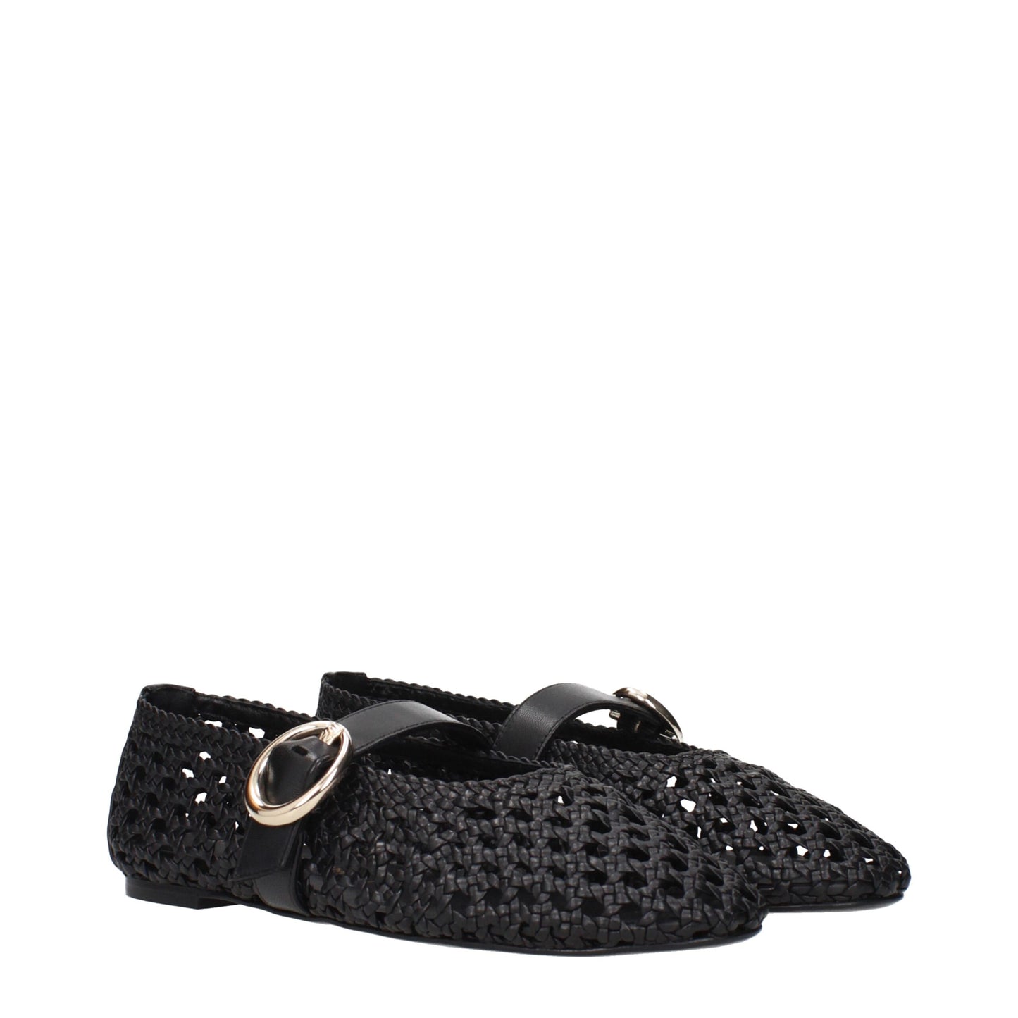 Boutures de danse en cuir noir