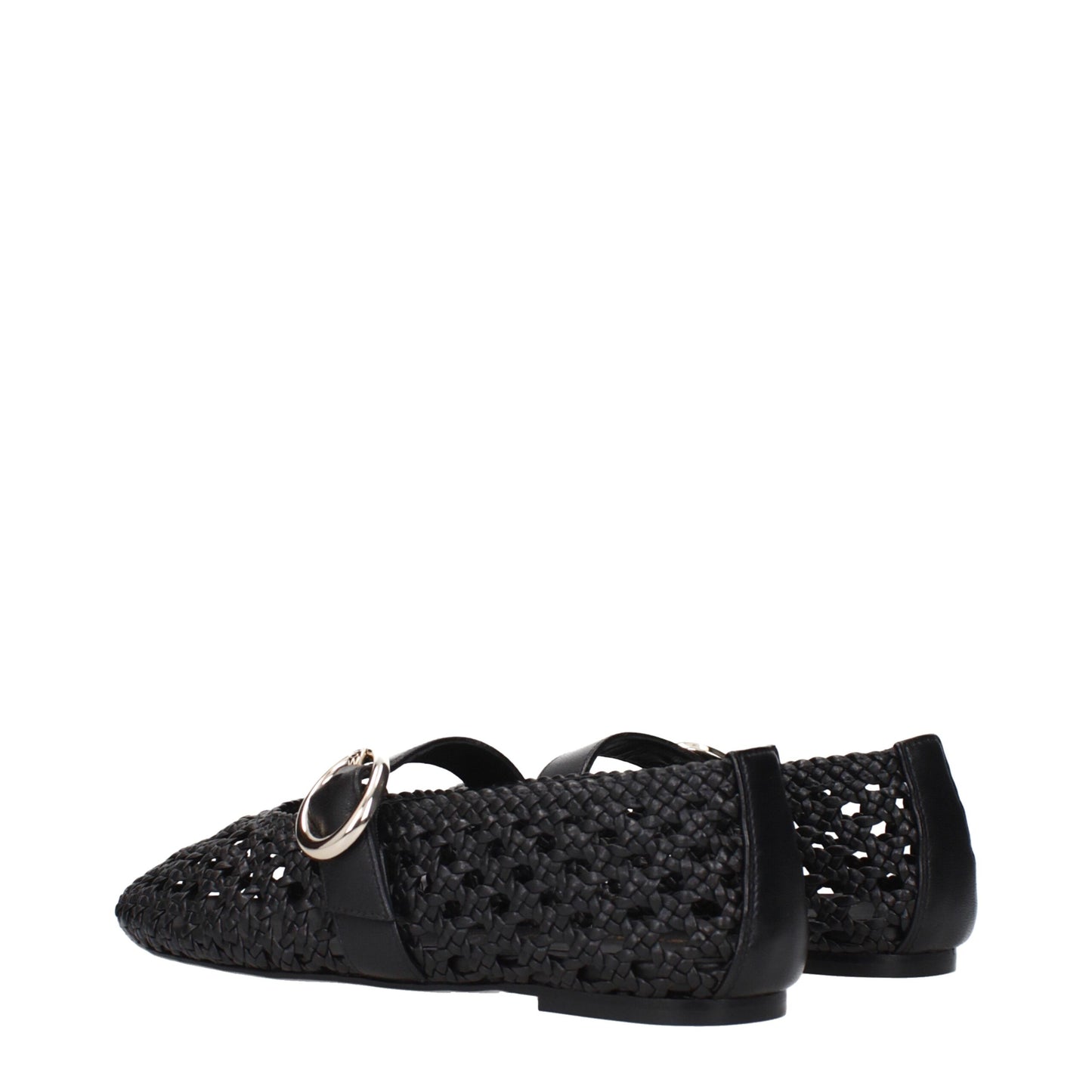 Boutures de danse en cuir noir