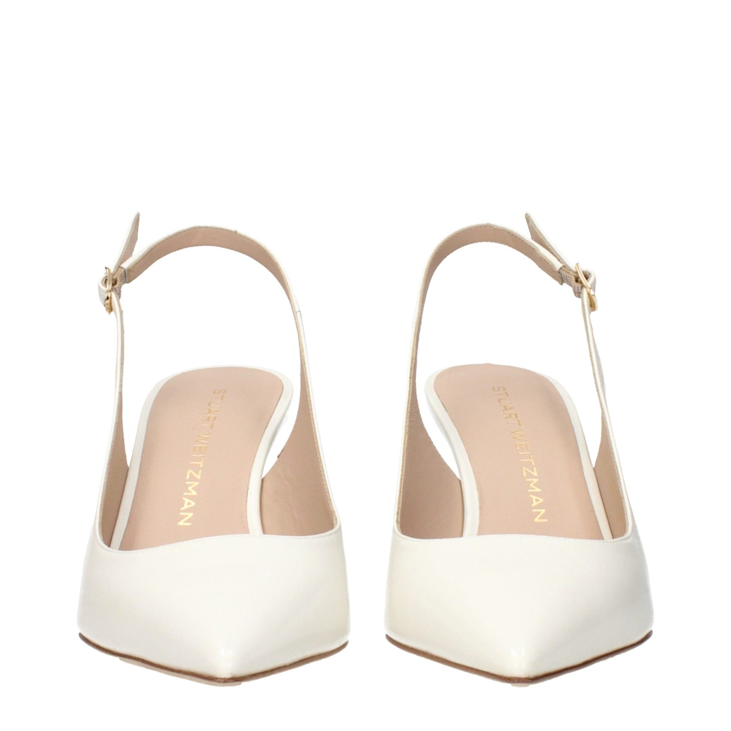 Beige Leather Pumps