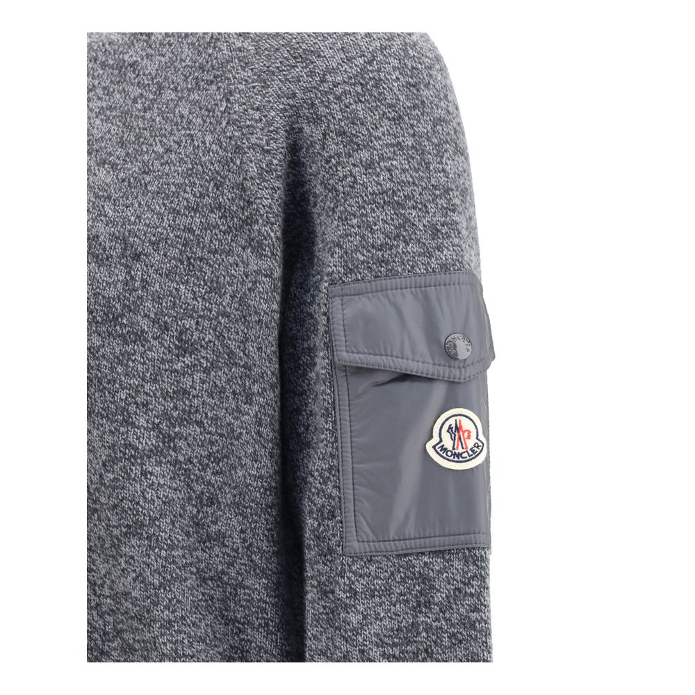 Pull en laine moulinée et cachemire