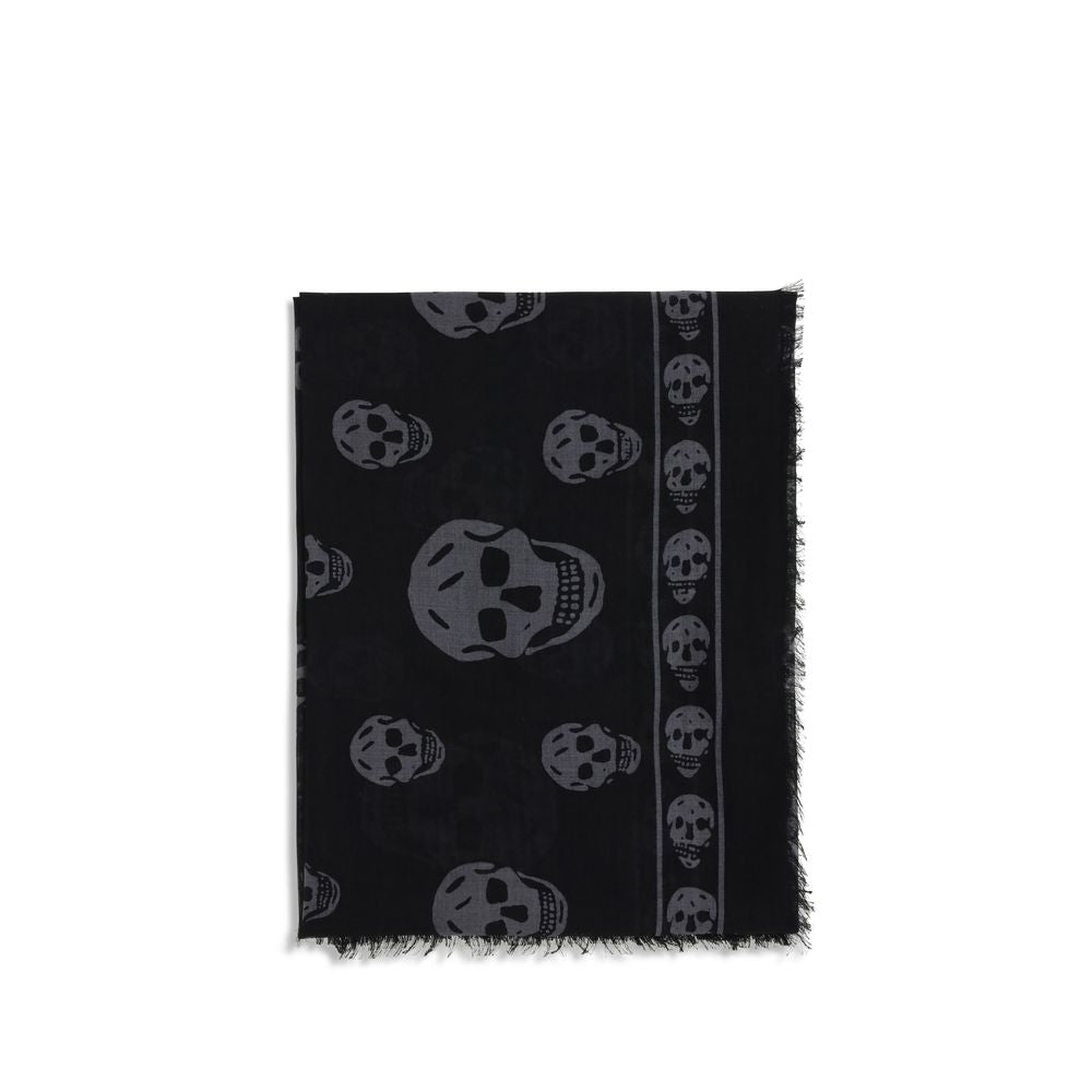 Écharpe à motif de crâne