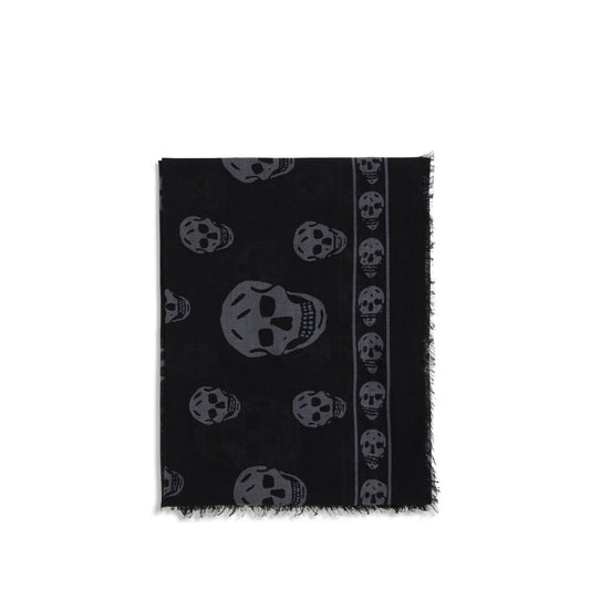 Écharpe à motif de crâne