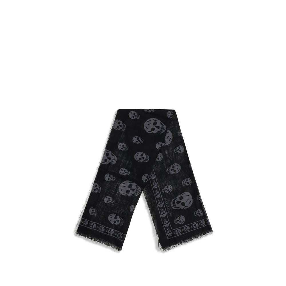 Écharpe à motif de crâne