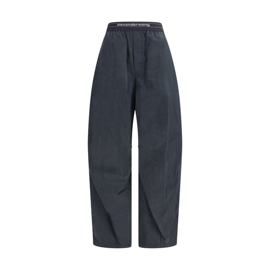 Black Cotton Casual Pants