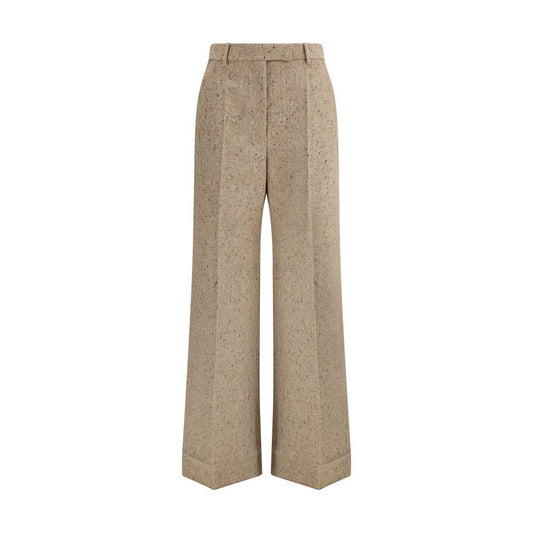Palazzo Trousers en Bottonato Natté