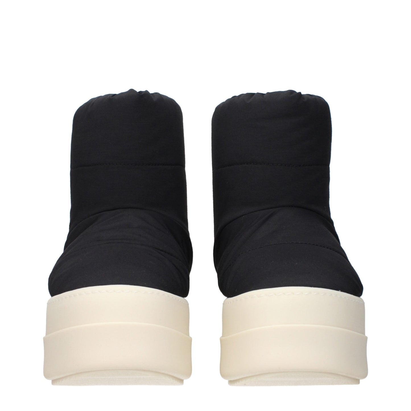 Bottes en tissu noir jusqu'à la cheville