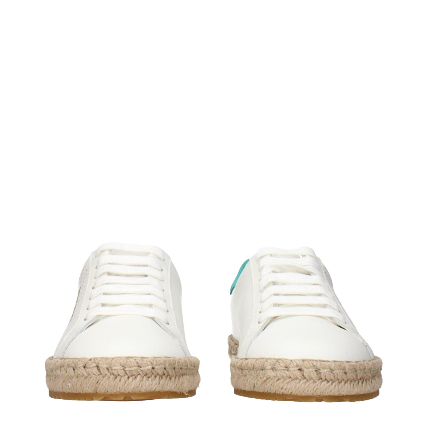 Baskets basses en cuir blanc