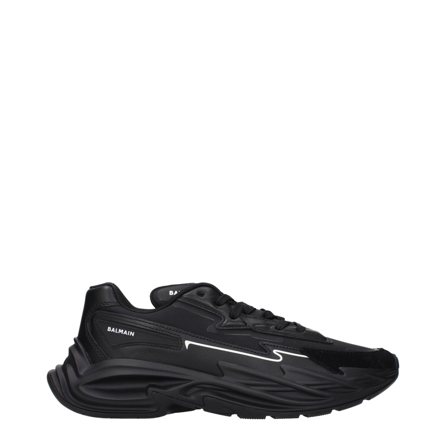 Sneakers de sport en cuir noir