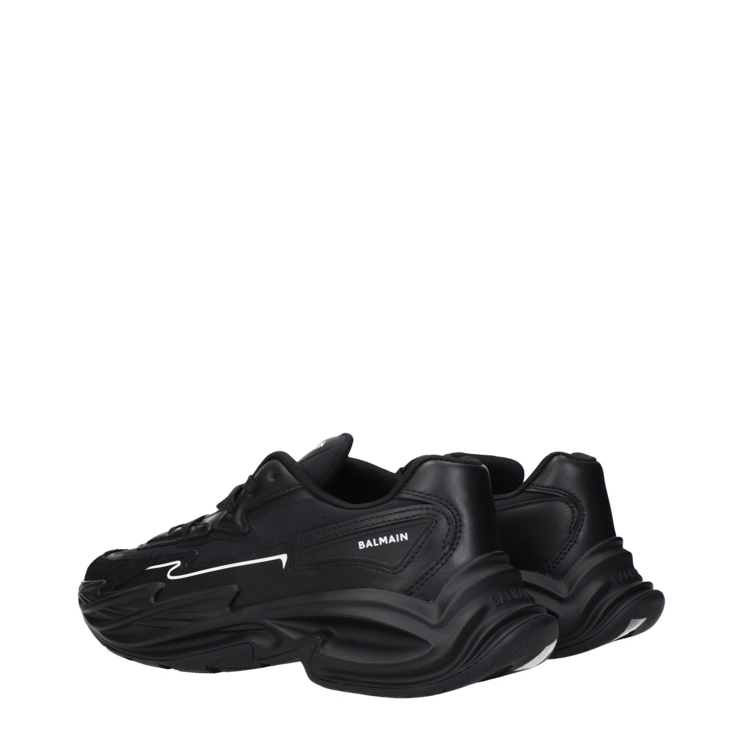 Sneakers de sport en cuir noir