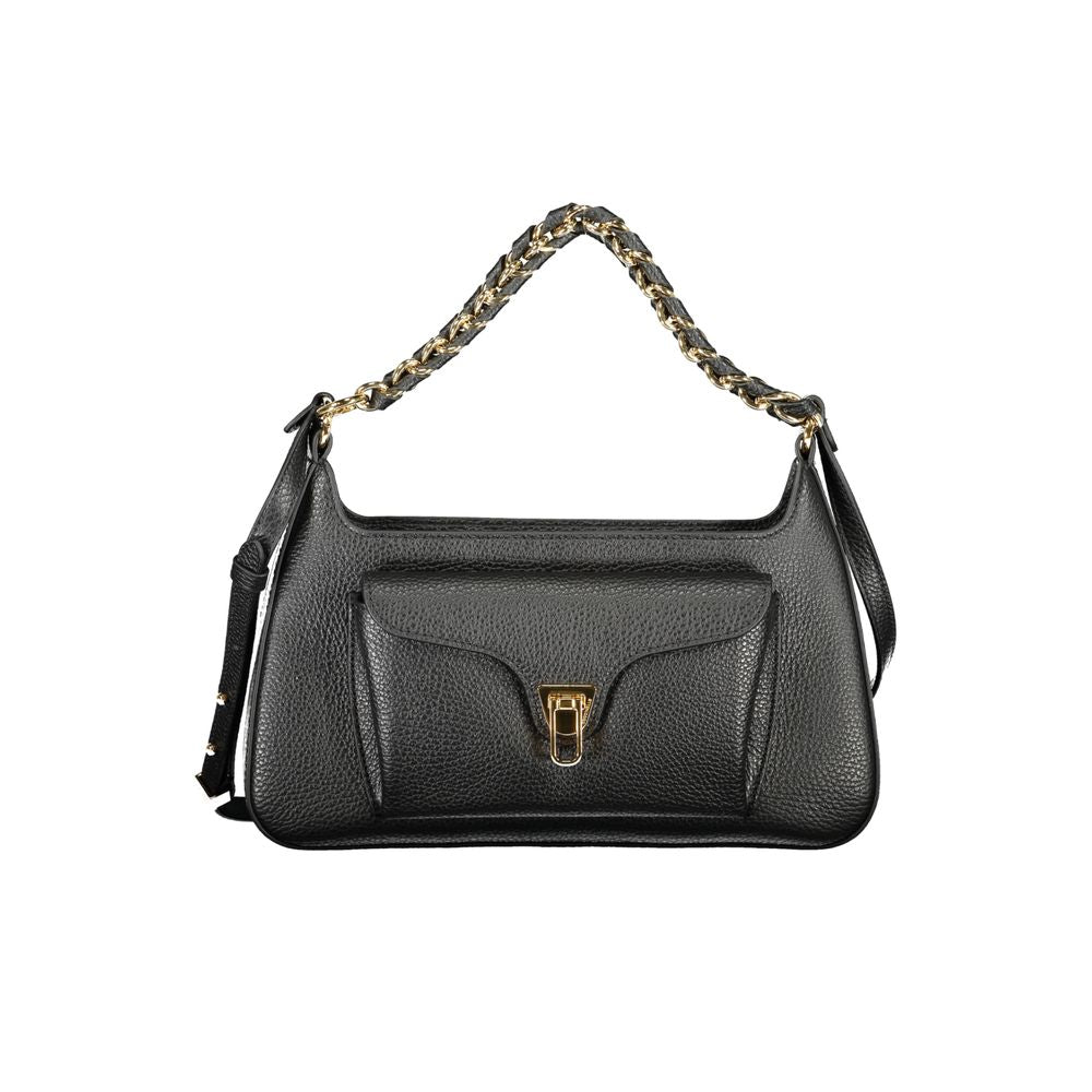 Sac à main en cuir noir