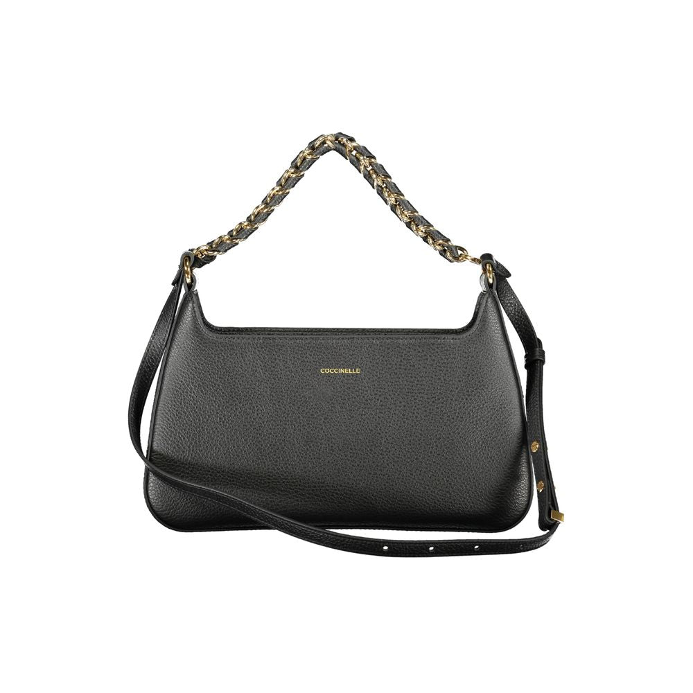 Sac à main en cuir noir