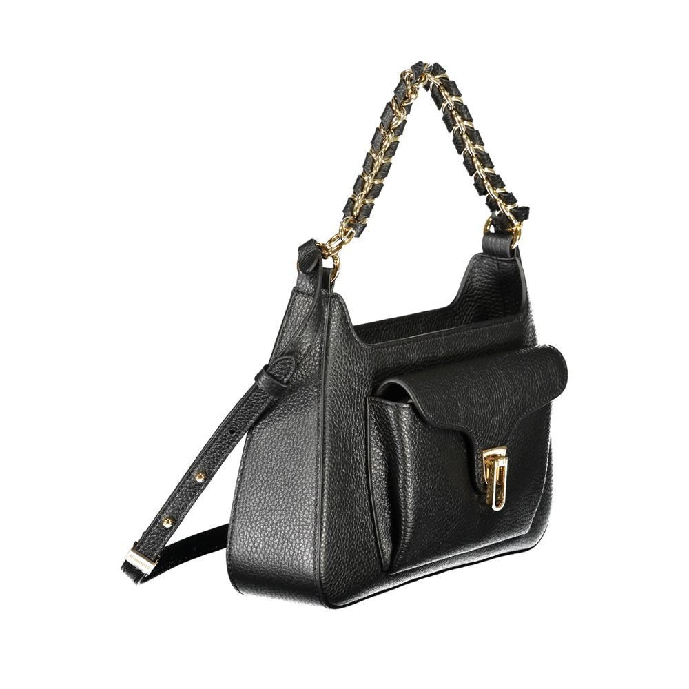 Sac à main en cuir noir