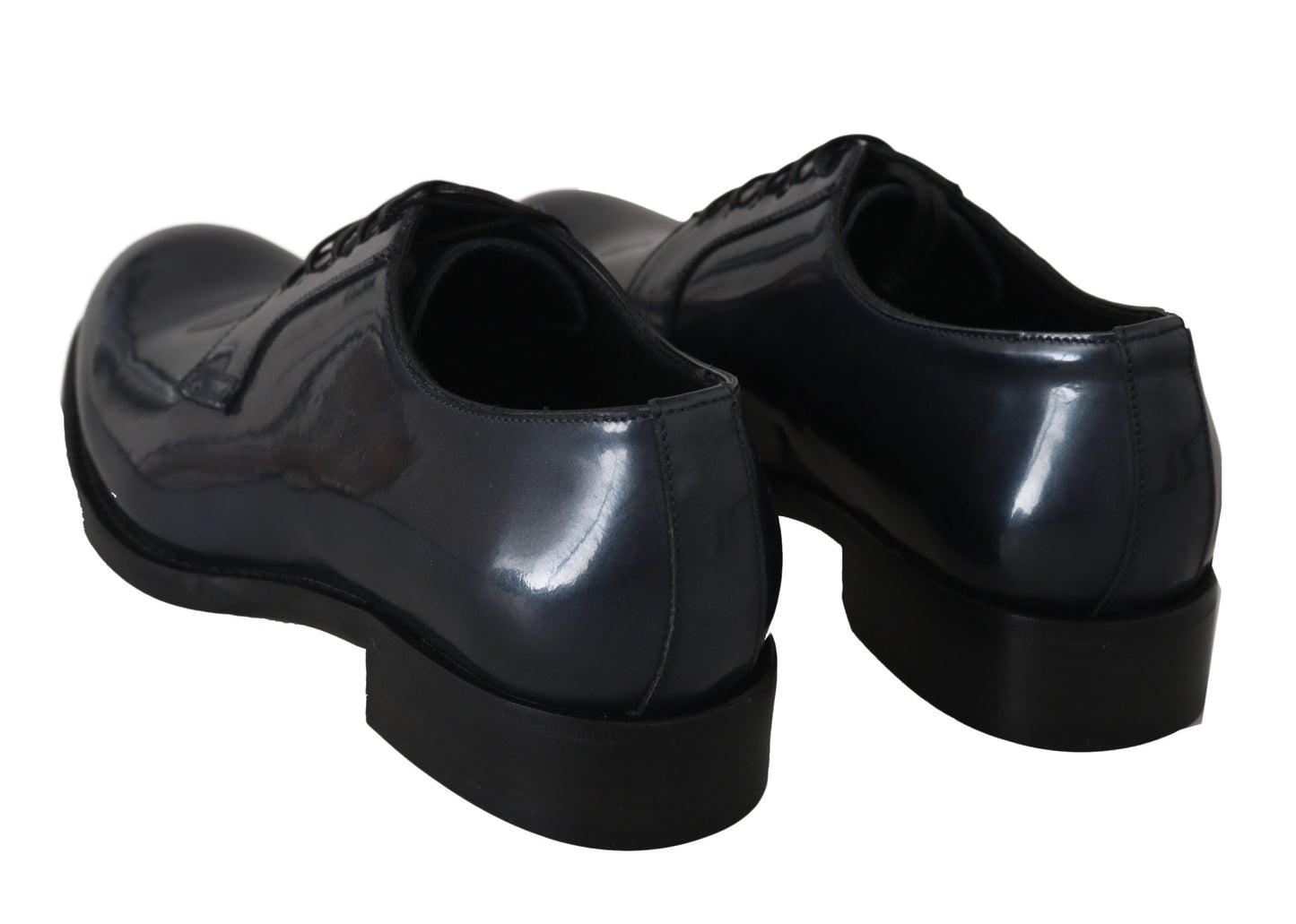 Chaussures habillées Derby en cuir bleu Dolce & Gabbana