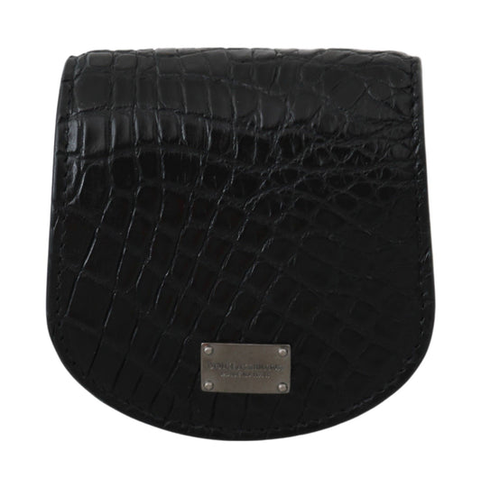 Étui à préservatifs de poche Dolce &amp; Gabbana en peau exotique noire