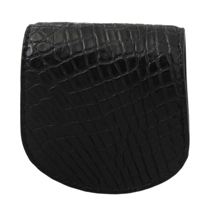 Étui à préservatifs de poche Dolce &amp; Gabbana en peau exotique noire