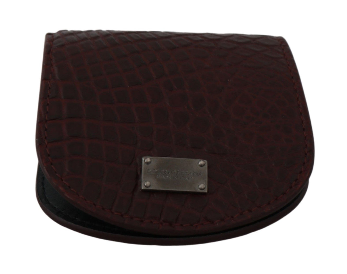 Étui à préservatifs de poche Dolce &amp; Gabbana en peau exotique marron