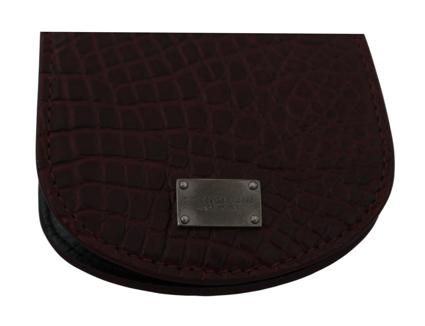Étui à préservatifs de poche Dolce &amp; Gabbana en peau exotique marron