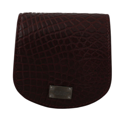 Étui à préservatifs de poche Dolce &amp; Gabbana en peau exotique marron