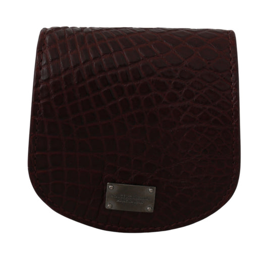 Étui à préservatifs de poche Dolce &amp; Gabbana en peau exotique marron