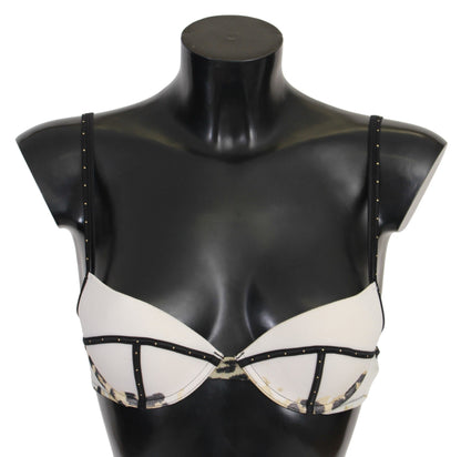 Just Cavalli Push-Up-BH aus Polyester und Spandex, Weiß