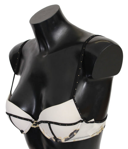 Just Cavalli Push-Up-BH aus Polyester und Spandex, Weiß